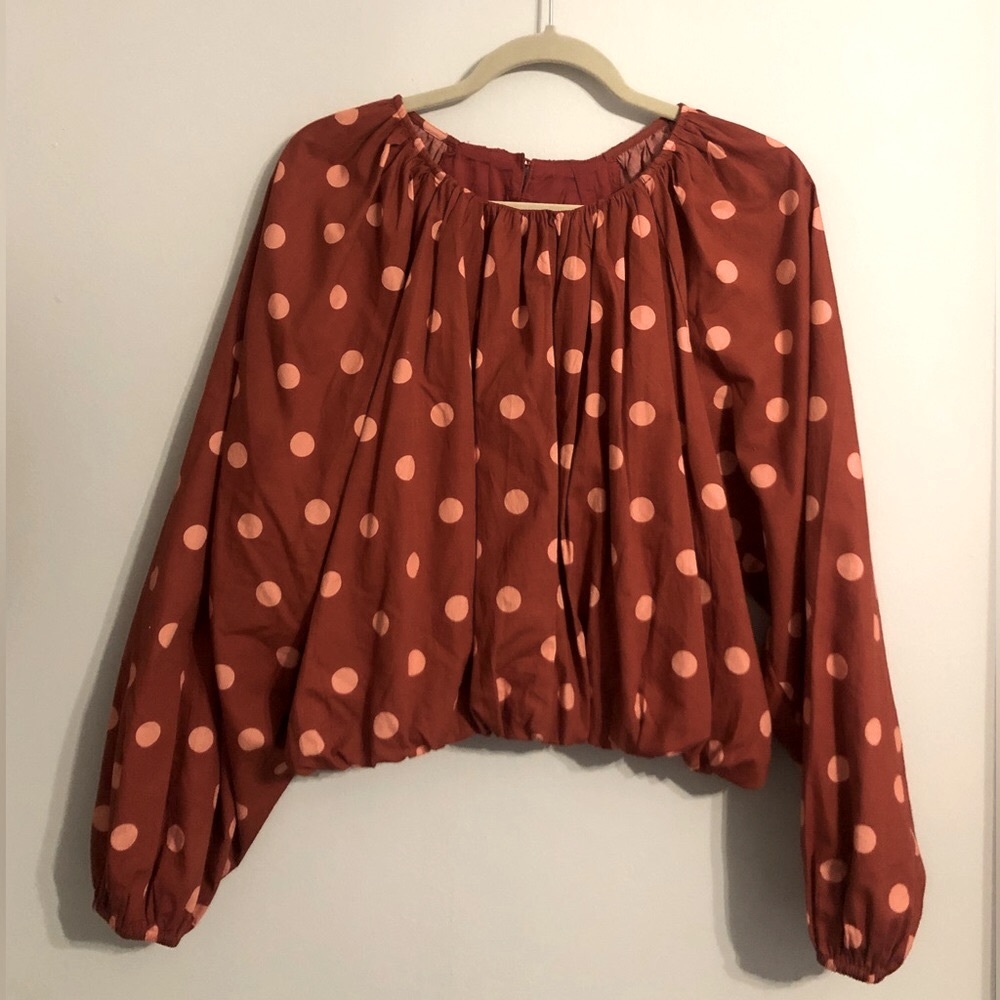 Anthropologie poplin bubble blouse. - Picture 2 of 4